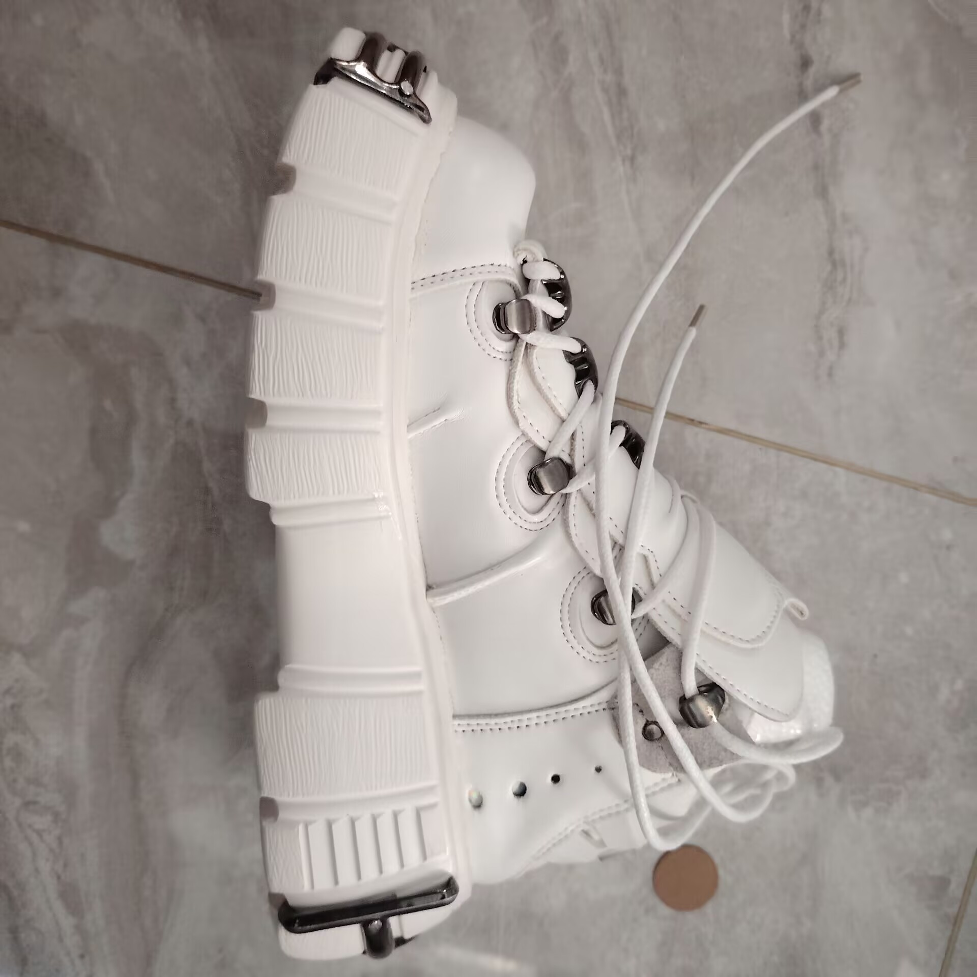 2026 Women Goth Leather Heavy  - Men Shoes Marks ulasan dan harga