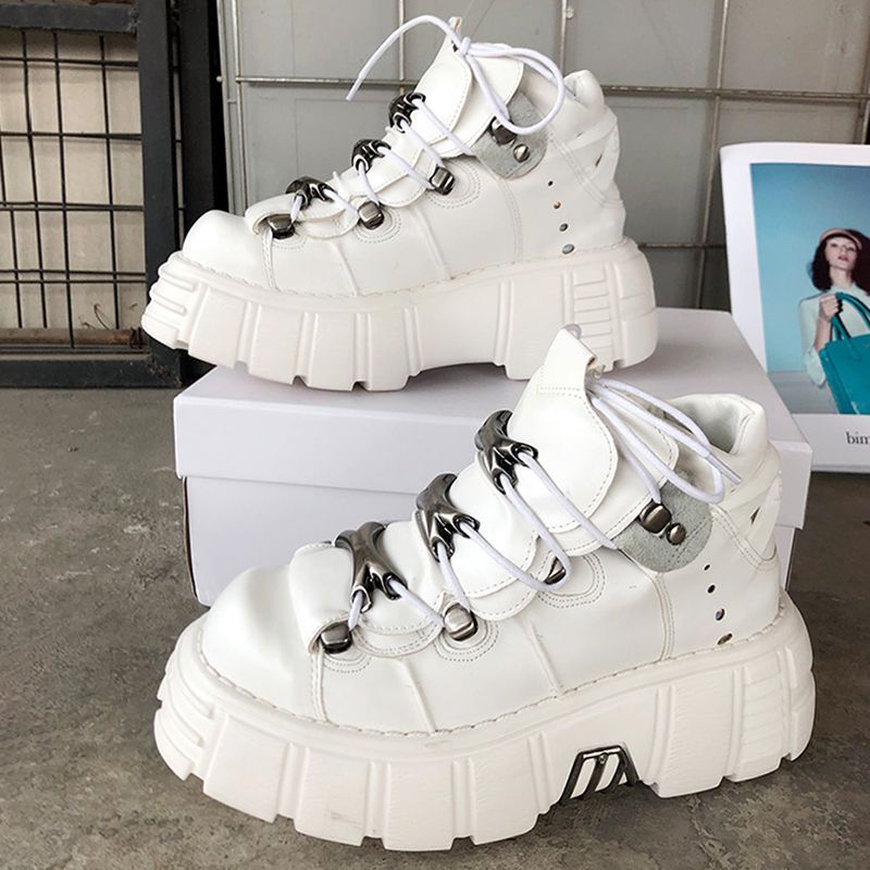 2026 Women Goth Leather Heavy  - Men Shoes Marks ulasan dan harga